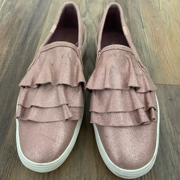 Pink Sparkly Platform Keds - Ladies Size 7 - Picture 4 of 5